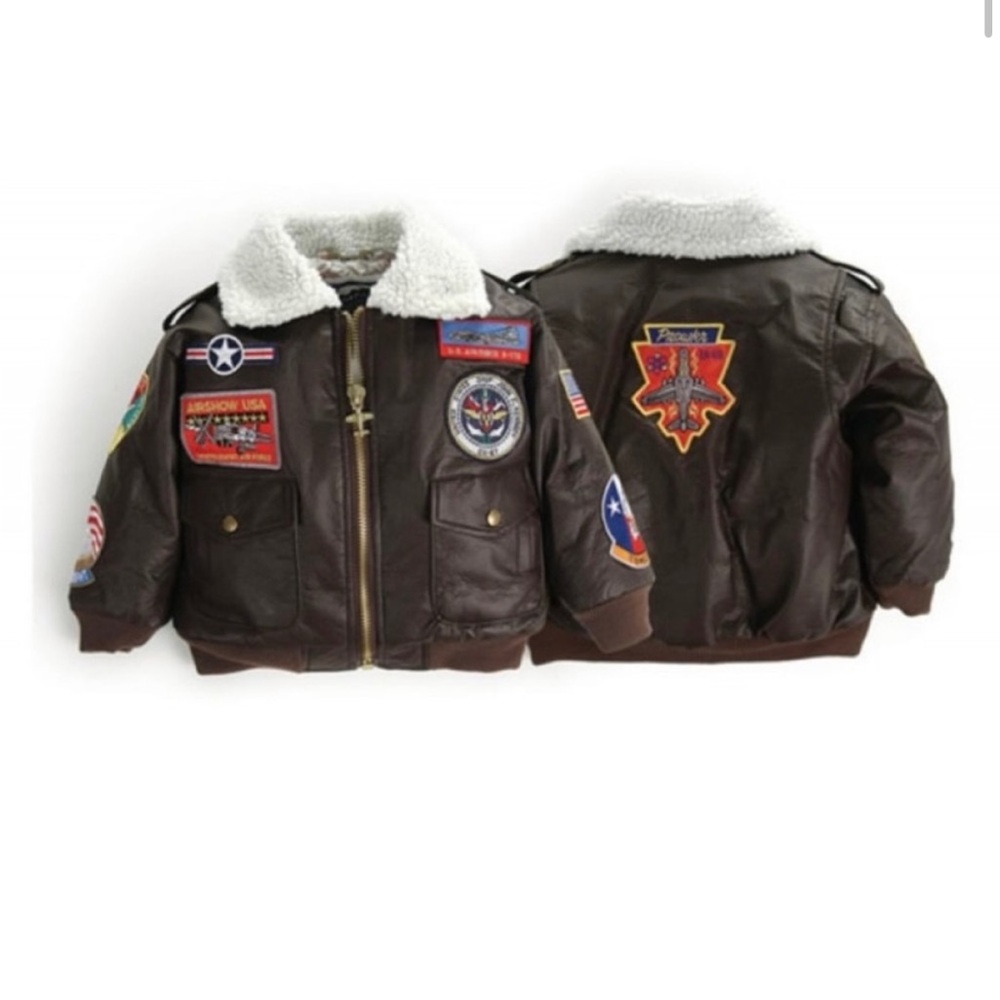Up and Away | Military Patch Bomber Jacket w/ Sherpa Collar